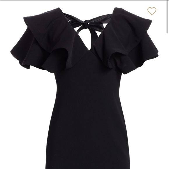 Black Cinq a Sept Ruffle dress - Picture 2 of 3